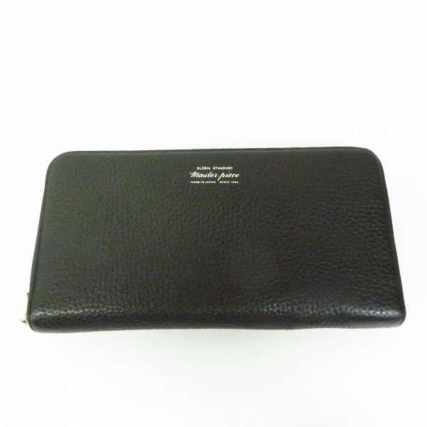 実際に弊社で買取させて頂いたMASTERPIECE/マスターピース ラウンドジップウォレット/長財布 シボ革