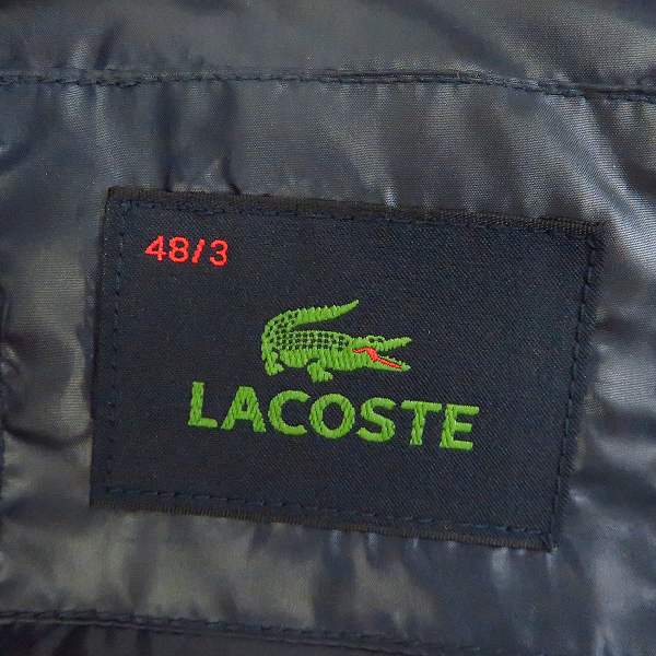 実際に弊社で買取させて頂いたLACOSTE/ラコステ コットンピケ フーディ ダウン ジャケット BH320E　48/3の画像 2枚目