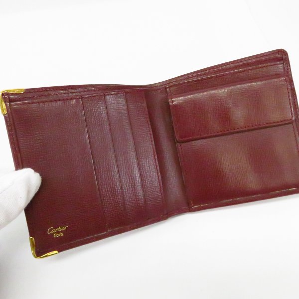 実際に弊社で買取させて頂いたCartier/カルティエ マストライン 2つ折り 財布/ウォレットの画像 3枚目