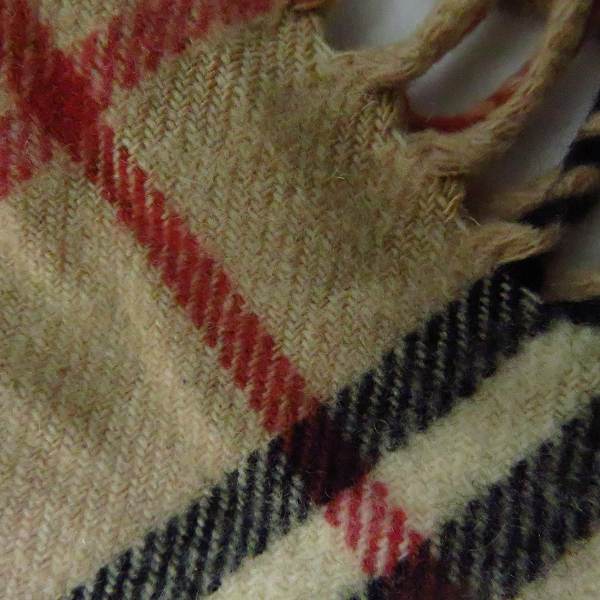 実際に弊社で買取させて頂いたBURBERRY LONDON/バーバリーロンドン カシミア100% チェック柄 マフラー/ストールの画像 2枚目