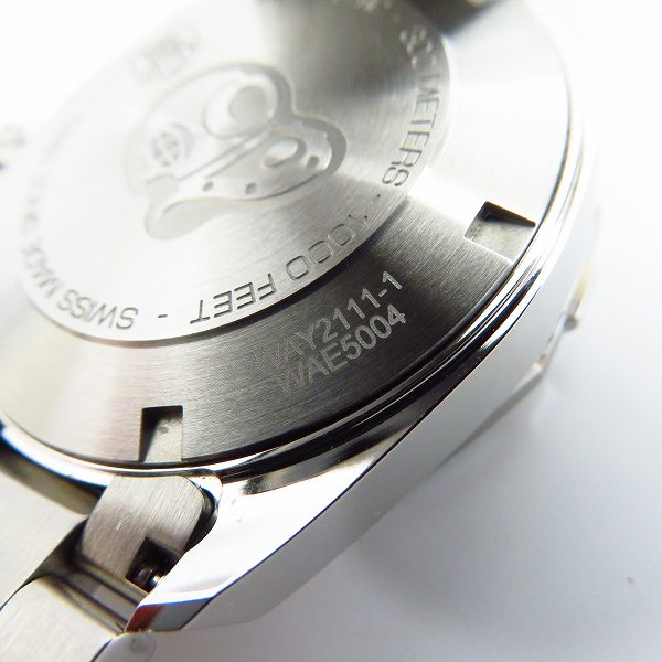 実際に弊社で買取させて頂いたTAG Heuer/タグホイヤー AQUARACER/アクアレーサー キャリバー5 自動巻き 腕時計 WAY2111-1の画像 6枚目