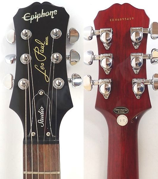 実際に弊社で買取させて頂いた★Epiphone/エピフォン Les Paul Studio/レスポール スタジオ Wine Redの画像 2枚目