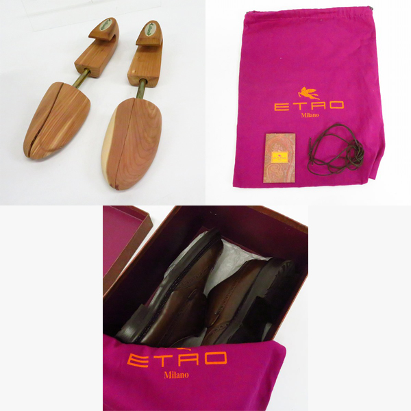 実際に弊社で買取させて頂いたETRO/エトロ ウィングチップ オックスフォードシューズ 11144/39の画像 7枚目