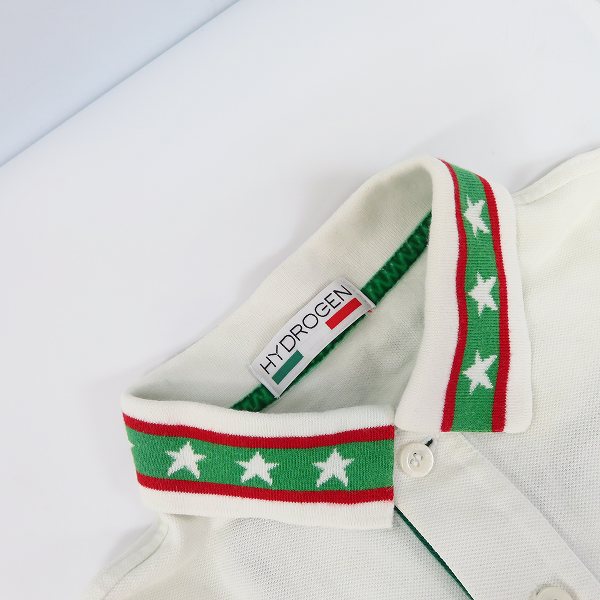 実際に弊社で買取させて頂いたHYDROGEN/ハイドロゲン ポロシャツ 襟 星柄 ワンポイント/Mの画像 4枚目