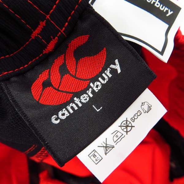実際に弊社で買取させて頂いた【未使用】canterbury/カンタベリー JAPAN PRACTICE PANTS/プラクティスパンツ レッド/Lの画像 2枚目