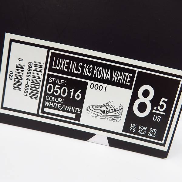 実際に弊社で買取させて頂いたAKM×GRAVIS/エーケエム×グラビス 19AW LUXE NLS 163 KONA BK  スニーカー 05016/26.5の画像 9枚目