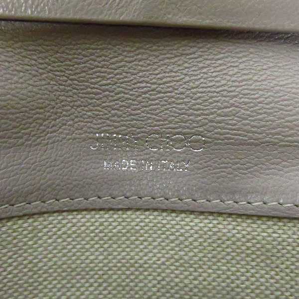 実際に弊社で買取させて頂いたJIMMY CHOO/ジミーチュウ スタースタッズ×ラインストーン 二つ折り長財布の画像 5枚目