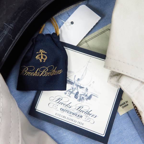 実際に弊社で買取させて頂いた【未使用】BROOKS BROTHERS/ブルックスブラザーズ ボタンダウン ジップブルゾン スウィングトップ Mの画像 4枚目