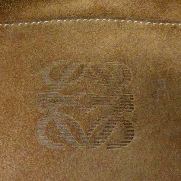 実際に弊社で買取させて頂いたLOEWE/ロエベ スウェードレザー ロゴ入り ミニショルダーバッグの画像 4枚目