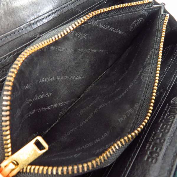 実際に弊社で買取させて頂いたMASTER PIECE/マスターピース MSPC レザー ロングウォレット/長財布 ラウンドジップ グリーンの画像 4枚目