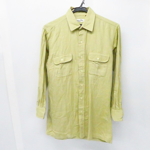 実際に弊社で買取させて頂いたChristian Dior/クリスチャンディオール トロッターロゴ刺繍 シャツ M