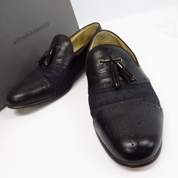 実際に弊社で買取させて頂いたalfredoBANNISTER/アルフレッド・バニスター タッセルスリッポン/42