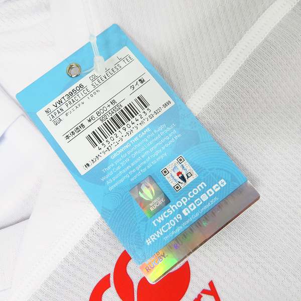 実際に弊社で買取させて頂いた【未使用】canterbury/カンタベリー RWC2019 JAPAN PRACTICE SLEEVELESS TEE VWT39506/Lの画像 5枚目