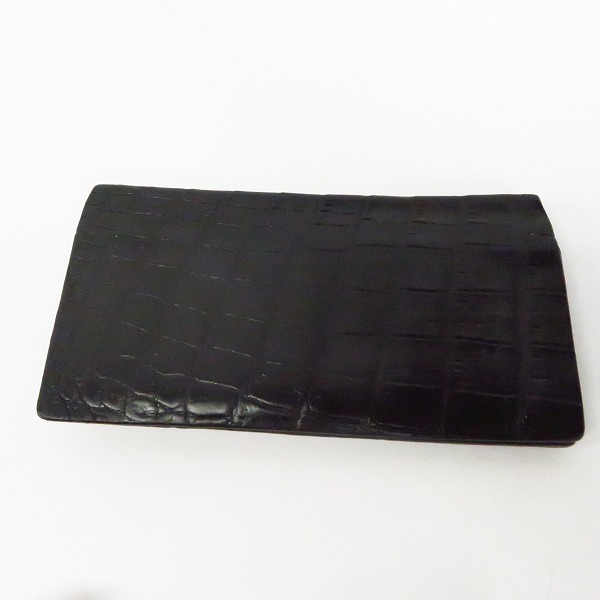 実際に弊社で買取させて頂いたBACKLASH/バックラッシュ オイルクロコ 長財布/ロングウォレットの画像 1枚目