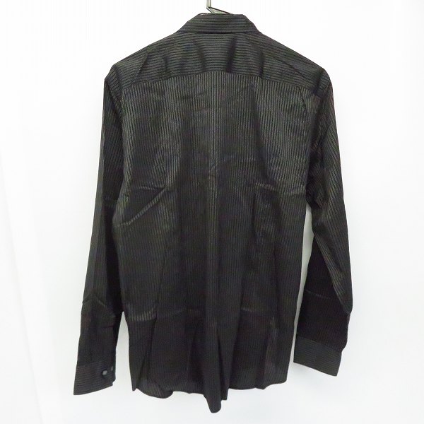 実際に弊社で買取させて頂いたHUGO BOSS/ヒューゴボス スリムフィット 光沢入り ストライプ柄ドレスシャツ 44の画像 1枚目