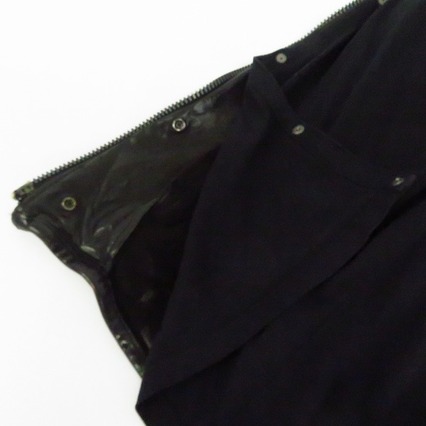 実際に弊社で買取させて頂いたBACKLASH/バックラッシュ カウレザー イタリアンショルダーシングルライダースジャケット 1254-01/Mの画像 7枚目