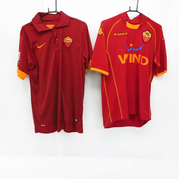 実際に弊社で買取させて頂いた【未使用含む】NIKE/ナイキ Kappa/カッパ ASローマ ホームユニフォーム トッティ L/他 2点セット