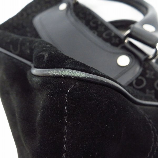 実際に弊社で買取させて頂いたCELINE/セリーヌ ブギーバッグ ヌバックレザー ブラックの画像 8枚目