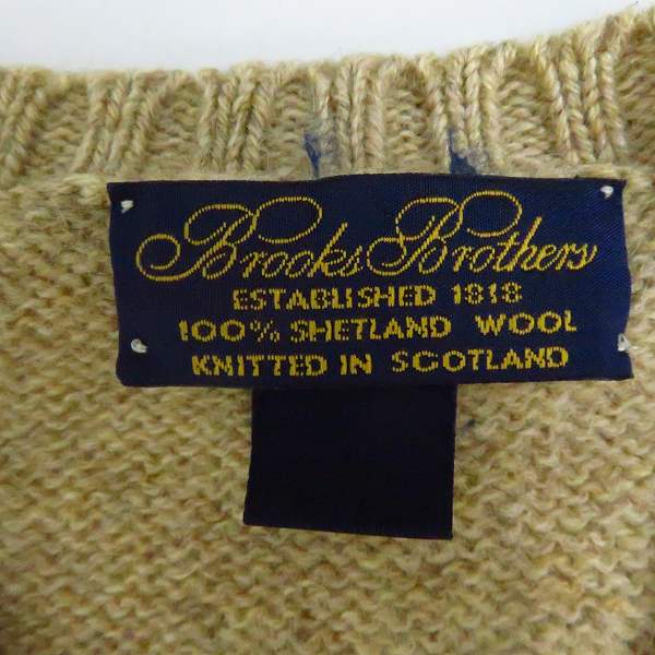 実際に弊社で買取させて頂いたBROOKS BROTHERS/ブルックスブラザーズ シェトランドウール ニットセーター 38の画像 2枚目