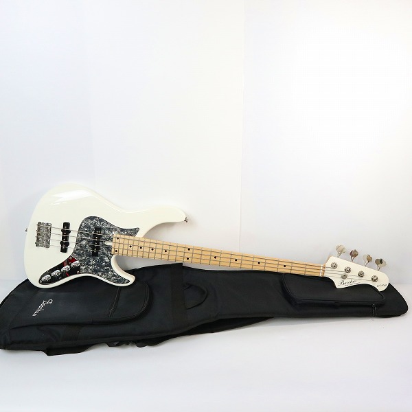 実際に弊社で買取させて頂いた★Bacchus/バッカス WL-42MG AC/M SWH WOODLINE MODEL 4弦 エレキベース ソフトケース付き