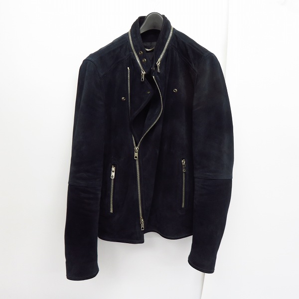 実際に弊社で買取させて頂いたDIESEL BLACK GOLD/ディーゼルブラックゴールド  スエード/スウェード ダブルライダース ジャケット 46