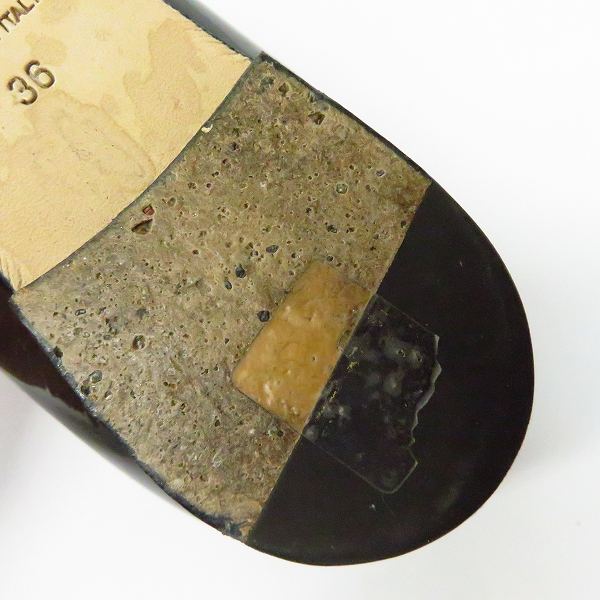 実際に弊社で買取させて頂いたJIMMY CHOO/ジミーチュウ ATTILA パンプス エナメル ブラック/36の画像 7枚目