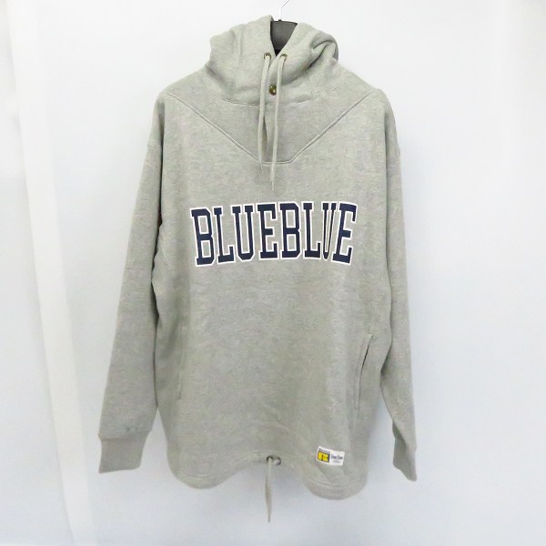 実際に弊社で買取させて頂いたRUSSELL ATHLETIC×BLUE BLUE/ラッセル×ブルーブルー Pullover Hoodie GREY/プルオーバーパーカー/M
