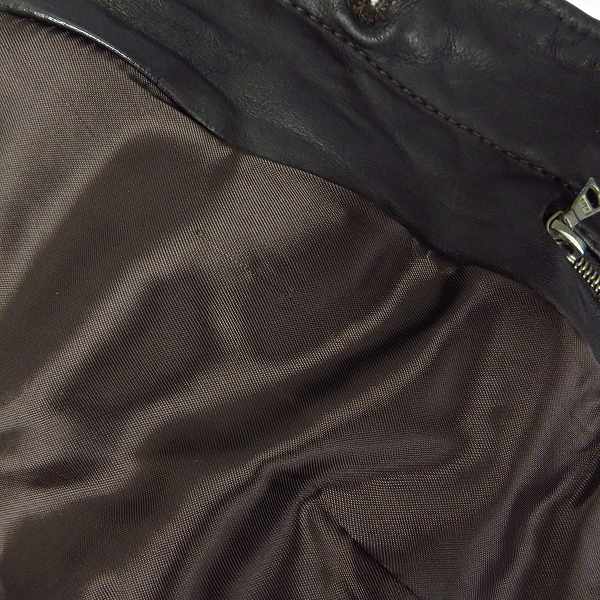 実際に弊社で買取させて頂いたNeil Barrett/ニールバレット BUFFALO LEATHER/バッファローレザー シワ加工 M-65 ジャケット/ライダース XXSの画像 6枚目