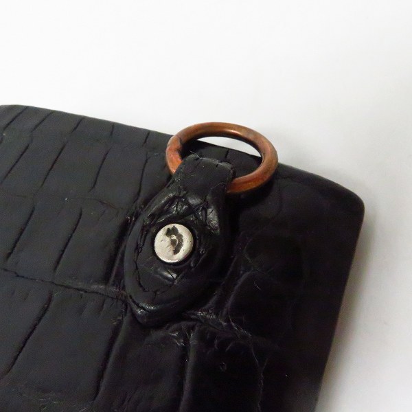 実際に弊社で買取させて頂いたBACKLASH/バックラッシュ オイルクロコ 長財布/ロングウォレットの画像 8枚目