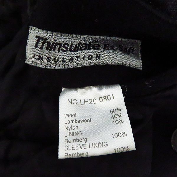 実際に弊社で買取させて頂いたLITHIUM HOMME/リチウムオム MILIOR HEAVYMELTON SHORT PEACOAT/ピーコート ウール LH20-0801/46の画像 3枚目