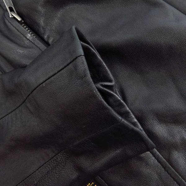 実際に弊社で買取させて頂いたELMUT LANG/ヘルムート ラング フーディー レザージャケット/Sの画像 5枚目