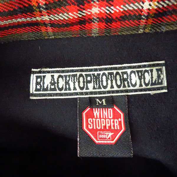 実際に弊社で買取させて頂いたBLACKTOPMOTORCYCLE/ブラックトップモーターサイクル  WIND STOPPER 長袖 シャツジャケット Mの画像 2枚目