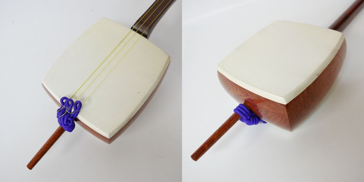 実際に弊社で買取させて頂いた★胡弓 丸打胴 和楽器 弓/駒/ハードケース付きの画像 3枚目