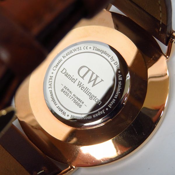 実際に弊社で買取させて頂いたDaniel Wellington/ダニエル ウェリントン 腕時計の画像 3枚目