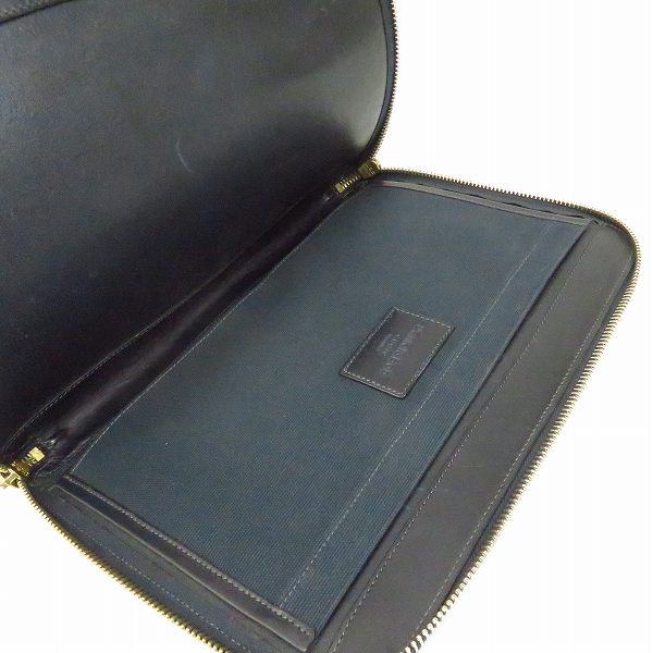 実際に弊社で買取させて頂いたDaniel&Bob/ダニエル＆ボブ クラッチバッグ レザー ラウンドジップ ネイビーの画像 3枚目