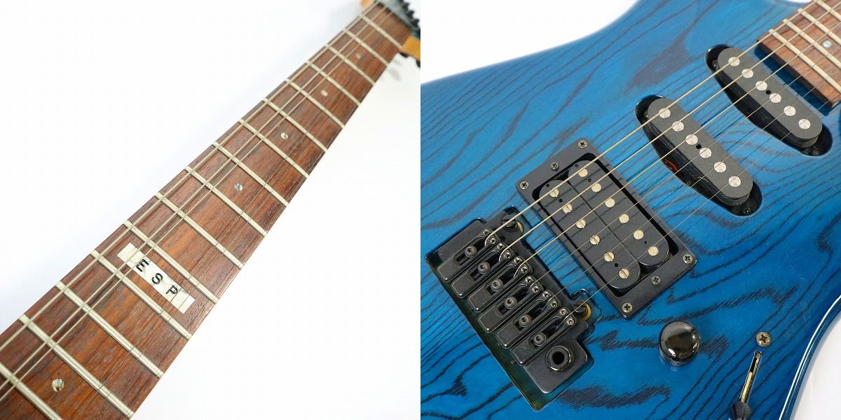 実際に弊社で買取させて頂いた★ESP/イーエスピー the mirage ディンキータイプ S-S-H エレキギター ソフトケース付きの画像 4枚目