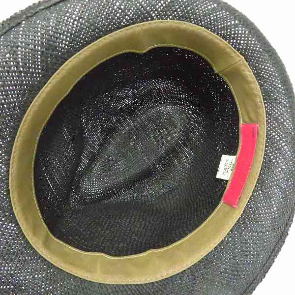 実際に弊社で買取させて頂いたCA4LA/カシラ ブラック/ブラウン 中折れハットの画像 3枚目