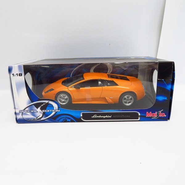実際に弊社で買取させて頂いたMaisto/マイスト 1/18 Lamborghini Murcielago Roadster/ランボルギーニ ムルシエラゴ オレンジの画像 5枚目
