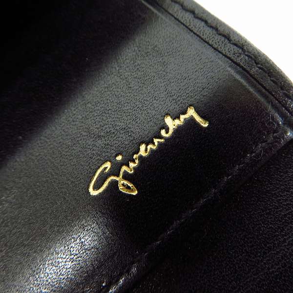 実際に弊社で買取させて頂いたGIVENCHY/ジバンシィ がま口 ロゴ型押しレザー 三つ折り財布の画像 7枚目