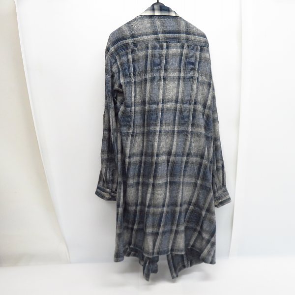 実際に弊社で買取させて頂いたMIHARA YASUHIRO/ミハラヤスヒロ チェック柄 ロングカーディガン 71091178/48の画像 1枚目