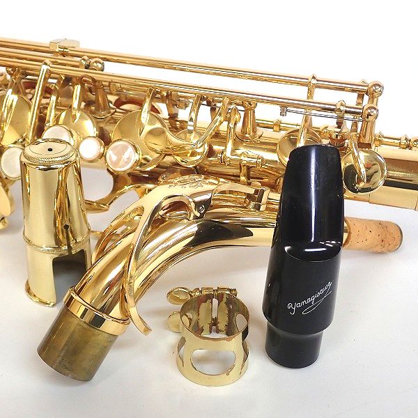 実際に弊社で買取させて頂いた★YANAGISAWA/ヤナギサワ アルトサックス A-901Ⅱ/2 彫刻有り ハードケース付の画像 8枚目