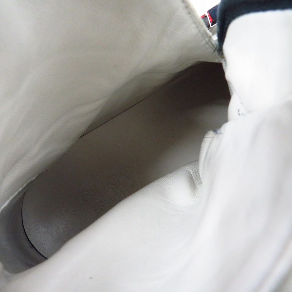 ①【GUCCI（即購入値下げ交渉歓迎）】bodymaker GUCCI/グッチ GSB9 High Top Buckle Sneaker ハイカット