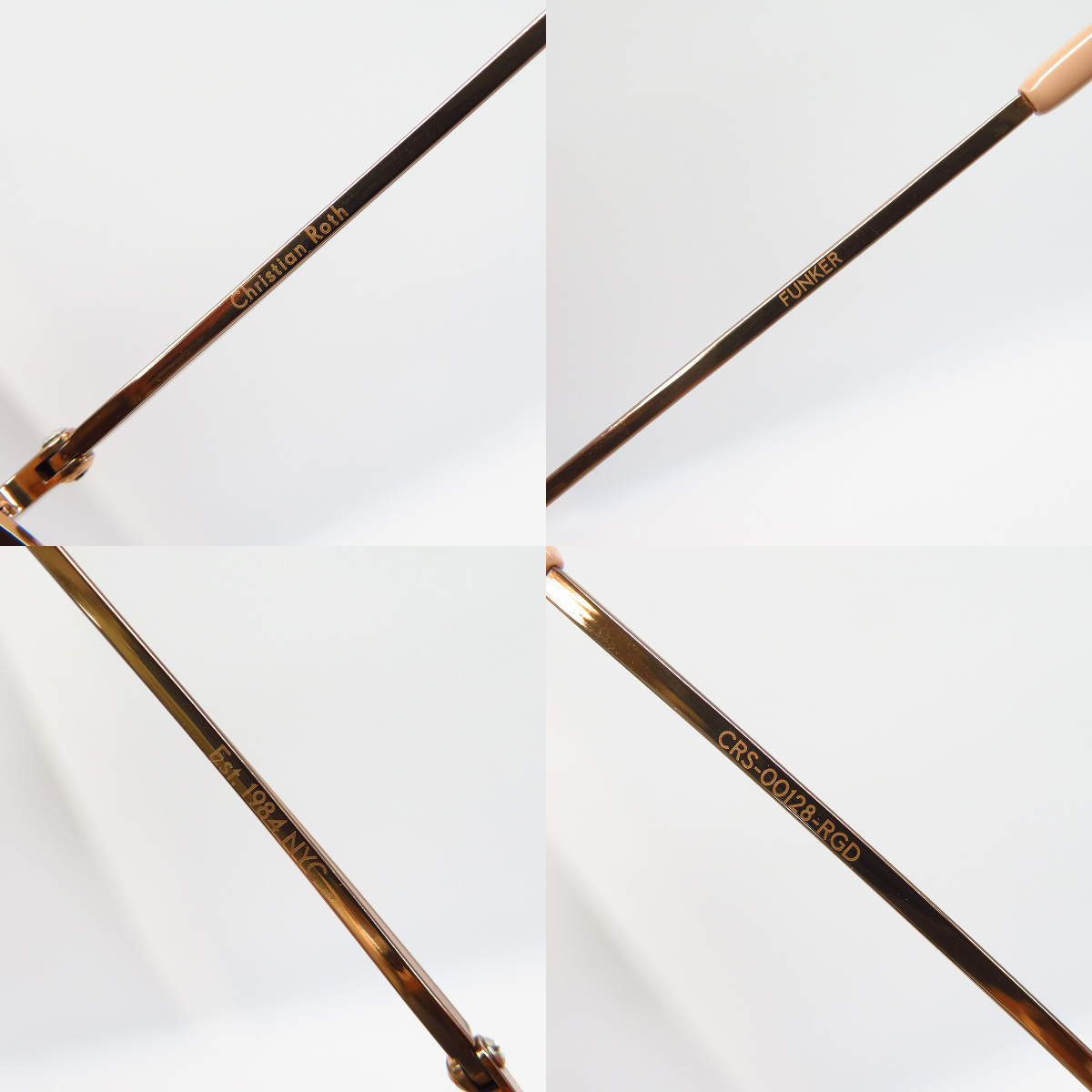 実際に弊社で買取させて頂いたChristian Roth/クリスチャンロス FUNKER サングラス/アイウェア CRS-00128-RGDの画像 5枚目