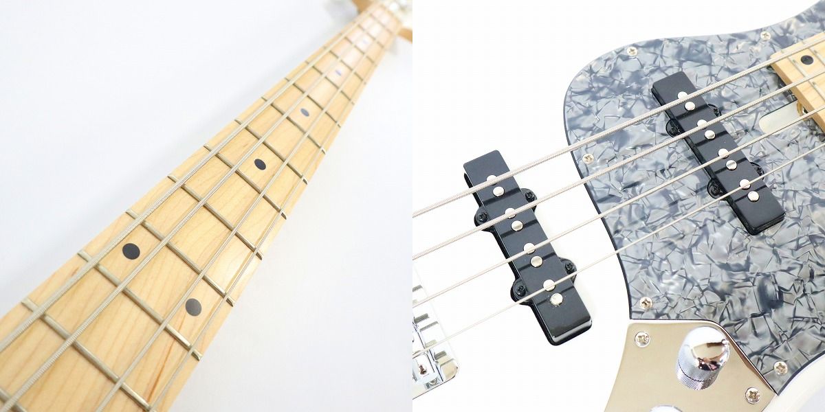 実際に弊社で買取させて頂いた★Bacchus/バッカス WL-42MG AC/M SWH WOODLINE MODEL 4弦 エレキベース ソフトケース付きの画像 4枚目