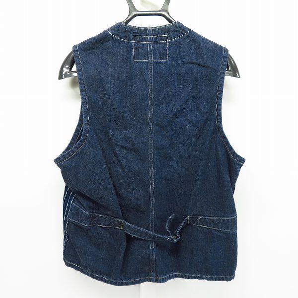 実際に弊社で買取させて頂いたSUGAR CANE/シュガーケーン ウォバッシュストライプワークベスト/40の画像 1枚目