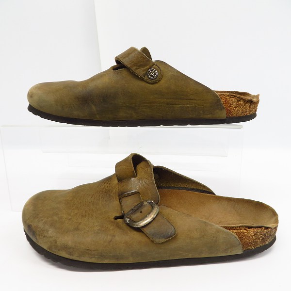 実際に弊社で買取させて頂いた【難有】CHROME HEARTS/クロムハーツ×BIRKENSTOCK/ビルケンシュトック  ボストン ガンスリンガーレザーサンダル/40の画像 3枚目