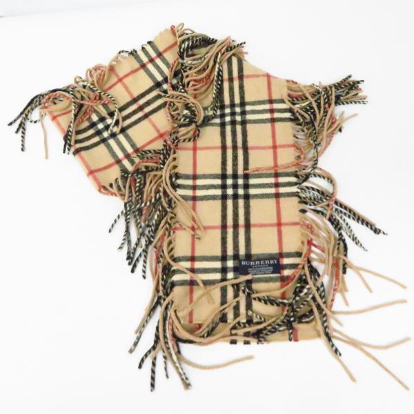 実際に弊社で買取させて頂いたBURBERRY LONDON/バーバリーロンドン カシミア100% チェック柄 マフラー/ストール