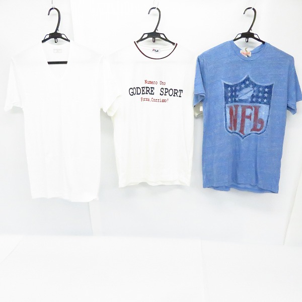 実際に弊社で買取させて頂いた【未使用含む】VALENTINO GARAVANI/ヴァレンティノ ガラヴァーニ FILA/フィラ他 Tシャツ/カットソー S/L 3点セット