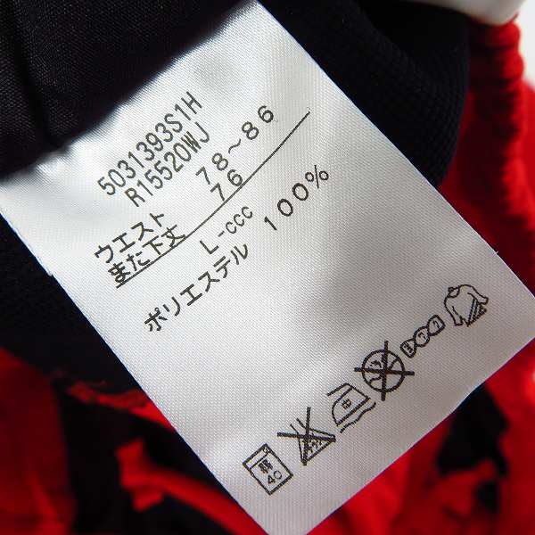 実際に弊社で買取させて頂いた【未使用】canterbury/カンタベリー JAPAN PRACTICE PANTS/プラクティスパンツ レッド/Lの画像 3枚目