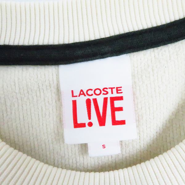 実際に弊社で買取させて頂いたLACOSTE/ラコステ LIVE ビッグロゴ SWEATSHIRT/スウェット SH9076/Sの画像 2枚目
